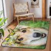 Rustic 5 Poodle Dog Rectangle Rug For Dog Lovers