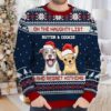 Happy Pawlidays Personalized Custom Christmas Gift Dog Lovers Ugly Christmas Sweater