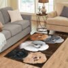 Cute Corgi Rectangle Rug For Dog Lovers