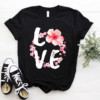 Vintage Sakura Flowers Yin Yang Fan Party Present Tshirt